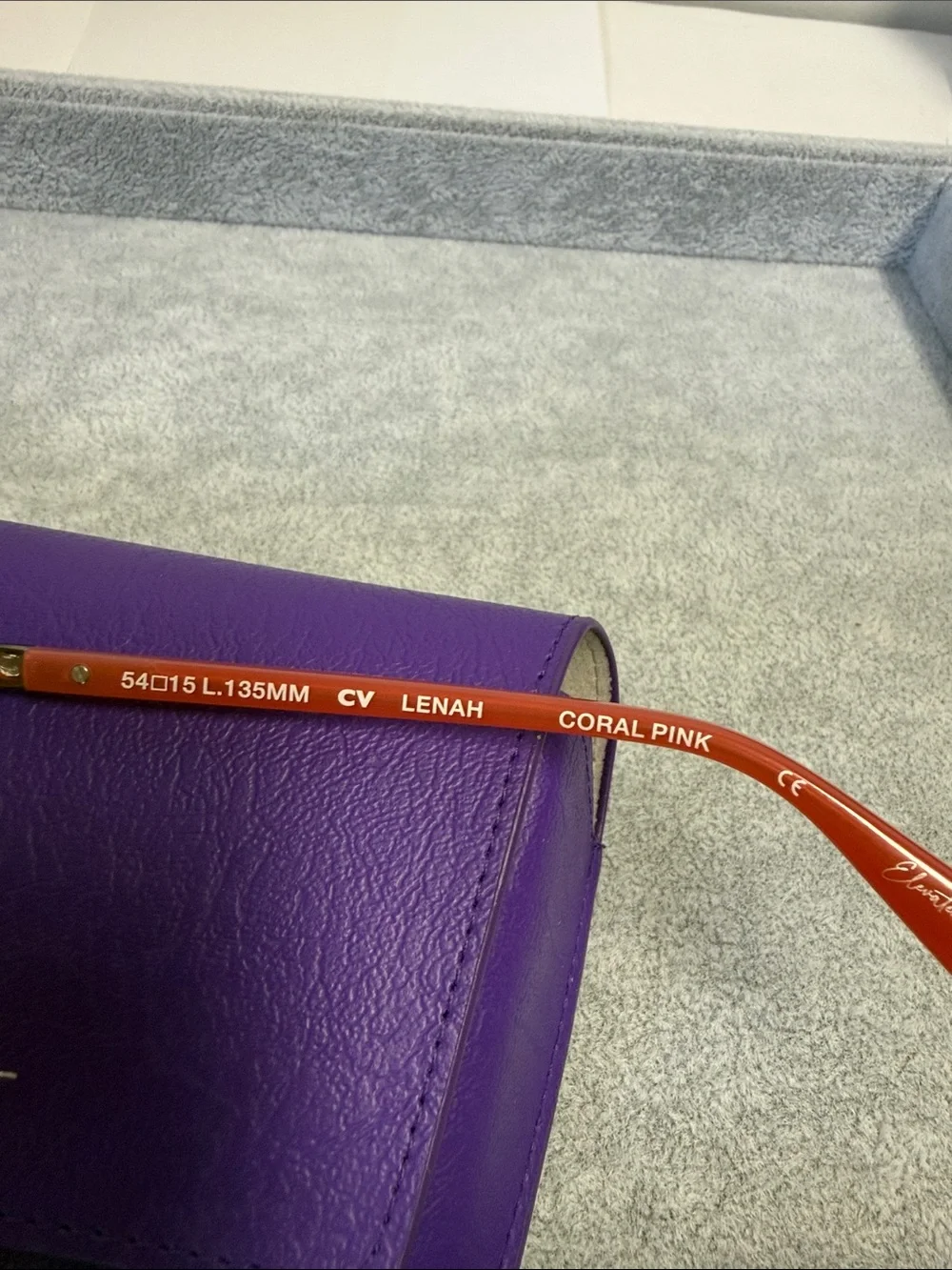 NWT Clearvision Adira Lenah Coral Pink Cat-Eye Glasses Rhinestone Temple 54 eye